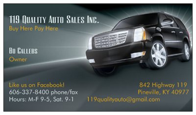119 Quality Auto Sales Inc.